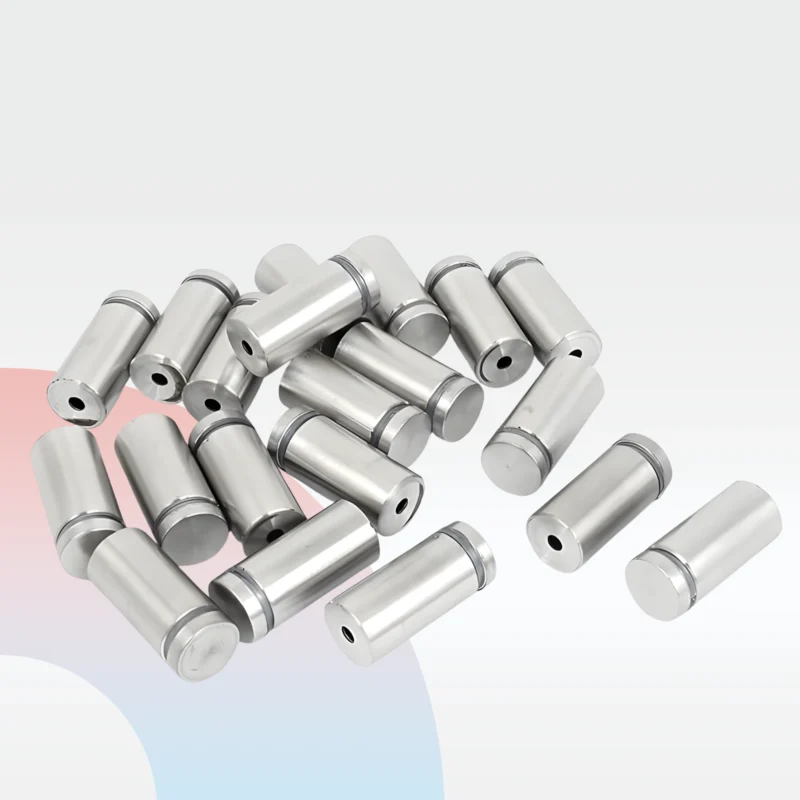 حامل ديكور استيل اكريلك فضي 30×19 mm