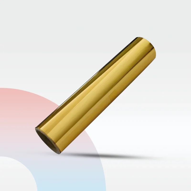 رول ورق فويل ذهبي برونزي فلات لنقل UV، بمقاس 0.32 متر وطول 120 متر، يستخدم في الطباعة الفاخرة والتغليف الدعائي في اليمن